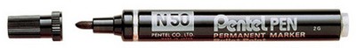 Pentel Permanent Marker N50, gelb, Rundspitze