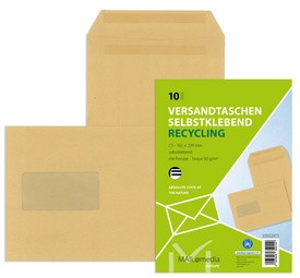 MAILmedia Versandtasche Natron braun, C5, mit Fenster