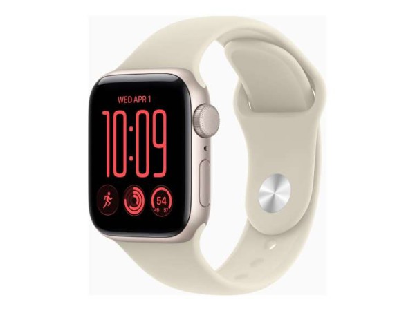 APPLE Watch SE 3 Aluminium Cellular 40mm Polarstern (Sportarmband sand) M/L MJLE4ZR/A