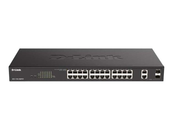 D-LINK 26-Port Layer2 PoE+ Gigabit Smart Managed Switch24x 10/100/1000Mbit/ DGS-1100-26MPV2/E