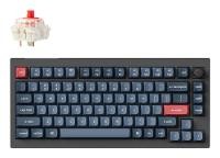 KEYCHRON KEYCHRON V1 Max schwarz/blaugrau, DE-Layout, Gateron Jupiter Red, Hot-Swap, RGB