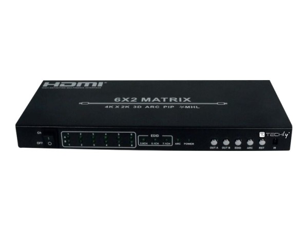 TECHLY TECHLY Matrix Switch HDMI 6x2 4K UHD 3D