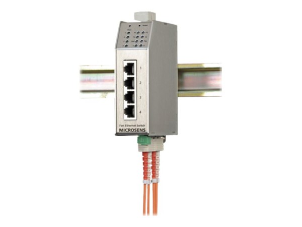 MICROSENS Fast Ethernet Industrial Switch with Ring-Redundancy MS650501M