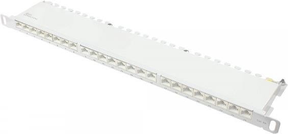 GOOD CONNECTIONS Patchpanel 19"Cat. 6A 24-P 0,5HE lichtgr. GC-N0141
