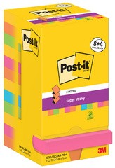 Post-it Super Sticky Z-Notes Haftnotizen, 76 x 76 mm, 8+4