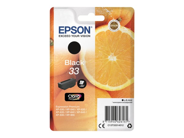 EPSON EPSON 33 Schwarz Tintenpatrone