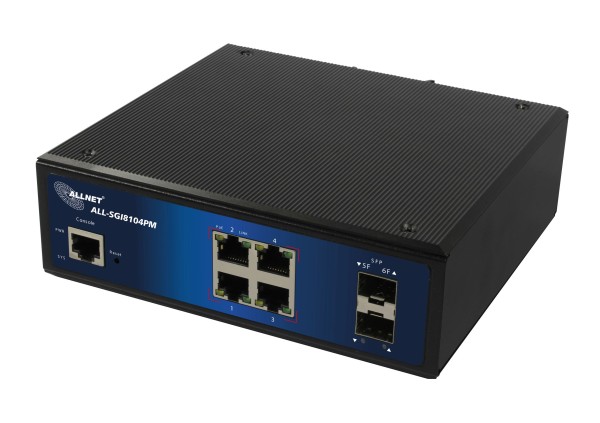 ALLNET ALLNET ALL-SGI8104PM Netzwerk Switch SFP 4 Port PoE-Funktion