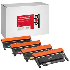 DOTS DOTS schwarz, cyan, magenta, gelb Toner kompatibel zu SAMSUNG CLT-P406C (SU375A), 4; 1 Pack = 4 St.