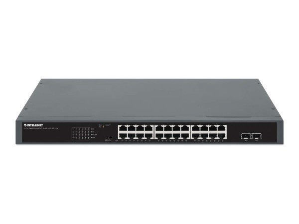 INTELLINET INTELLINET 24-Port Gigabit PoE+ Switch mit 2 SFP Port 19