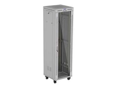 LANBERG 19" 42U 600x600 freist. LCD Glastür V2 (FlatPack) gr FF01-6642-12SL