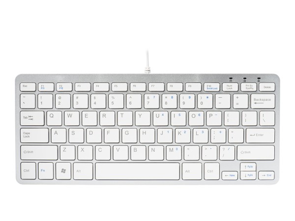 R-GO TOOLS R-Go Compact-Tastatur UK-Layout weiß RGOECUKW