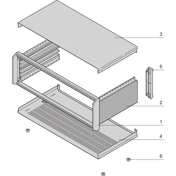 SCHROFF 14576141 Desktopgehäuse 155.5 x 266 1 St. 14576141