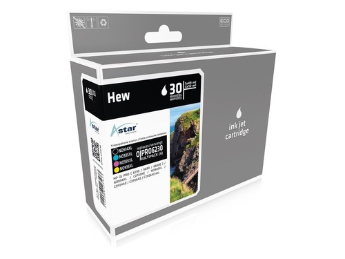 ASTAR ASTAR 4er Pack Schwarz, Gelb, Cyan, Magenta Tintenpatrone