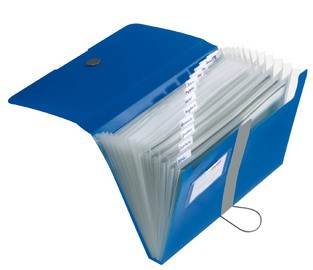 herlitz Fächermappe easy orga to go, 12 Fächer, blau