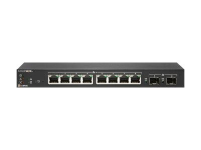 SONICWALL SWITCH SWS12-8POE WITH WIRELESS NETWORK MANAGEMENT AND SUPPORT 1Y 02-SSC-8367