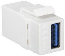 LogiLink Keystone Modular Verbinder USB 3.0, schwarz