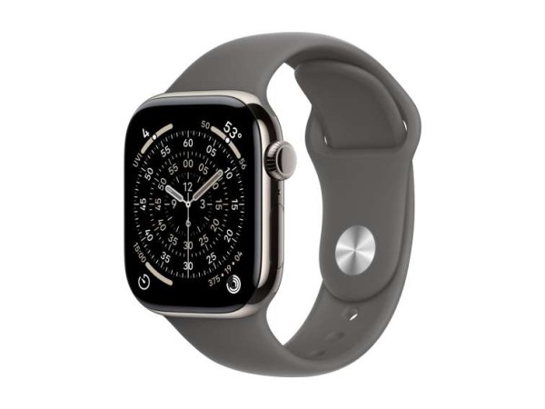 APPLE Watch S11 Titan Natur Cellular 42mm (Sportarmband steingrau) S/M MF8M4ZR/A