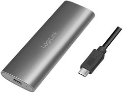 LogiLink Gehäuse für M.2 NVMe PCIe & SATA SSD, USB 3.2 Gen 2