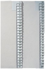 LEITZ Tauenpapier-Register, Zahlen, A4 Überbreite, 26-50