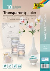 folia Transparentpapier, DIN A4, 115 g/qm, farbig sortiert