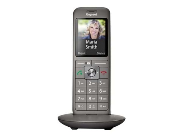 GIGASET CL660HX platin/schwarz Mobilteil inkl. LS CAT-iq für Router zB.Spee S30852-H2862-B101