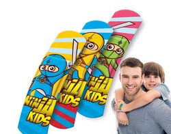 Lifemed Kinder-Pflaster-Strips "Ninjas", 40er Metallbox