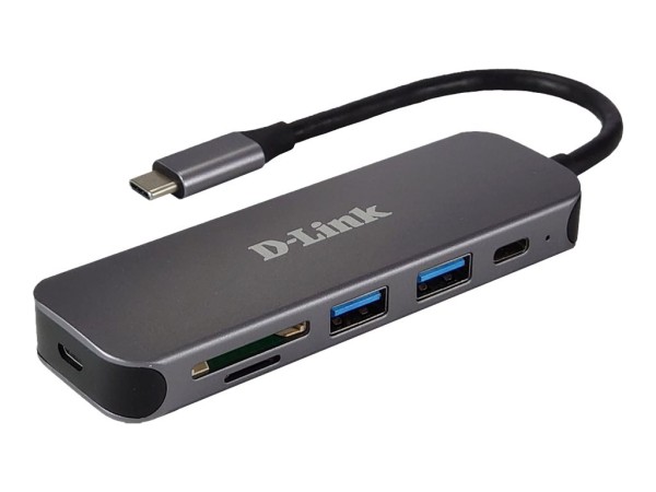 D-LINK D-LINK 5-in-1 USB-C Hub mit Card Reader