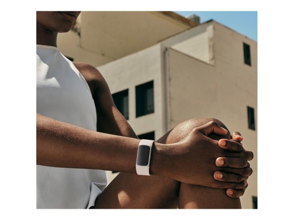 FITBIT Charge 6 AMOLED Aktivitäts-Trackerarmband Beige - Silber (40-56-7911 GA05185-EU
