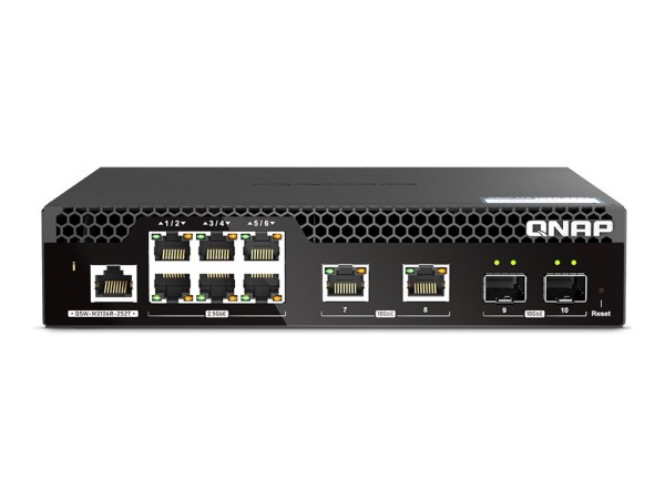 QNAP QNAP QSW-M2106R-2S2T 6port 2.5Gbps 2 ports 10GbE SFP+ 2 ports 10GbE RJ45