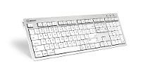 LOGIC-KEYBOARD LOGIC-KEYBOARD Logickeyboard SKB-CWMU-UK USB QWERTY UK Englisch Silber - Weiß Tastatur (SKB-CWMU-UK)