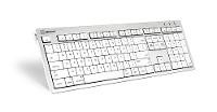 LOGIC-KEYBOARD LOGIC-KEYBOARD Logickeyboard SKB-CWMU-UK USB QWERTY UK Englisch Silber - Weiß Tastatur (SKB-CWMU-UK)