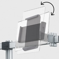 DURABLE Monitorhalterung, für 1 Monitor und 1 Tablet