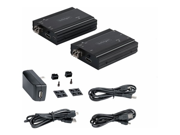 STARTECH.COM STARTECH.COM 4K HDMI USB LWL Extender - bis zu 300m MultiMode - 2x 10G MMF SFP+ Modul - KVM Extensio