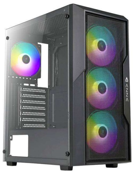 AZZA Fighter - Midi Tower - PC - Schwarz - ATX - ITX - micro ATX - 15,5 cm CSAZ-290