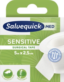 CEDERROTH Salvequick MED Fixierpflaster sensitiv, 25mm x 5m