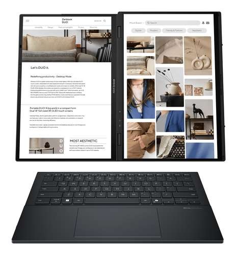 ASUS Zenbook Duo UX8406CA-QL194W 35,6cm (14") Ultra 9 285H 32GB 1TB W11 90NB14X1-M00A60