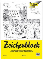 folia Zeichenblock, DIN A3, 120 g/qm, 10 Blatt