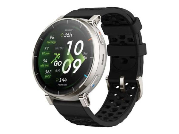 HUAMI TECHNOLOGY Amazfit Active 3 Premium Black Smartwatch HYROX-Modus W2558GL1N