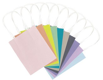 folia Papiertüte TREND, 180 x 80 x 210 mm, farbig sortiert