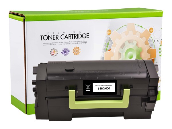STATIC CONTROL STATIC Toner cartridge compatible with Lexmark 58D2H00 black remanufactured 15,000 pages