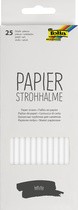 folia Papier-Trinkhalm "WHITE", Länge: 200 mm