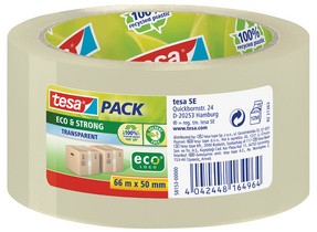 tesapack Verpackungsklebeband Eco & Strong, 50 mm x 66 m