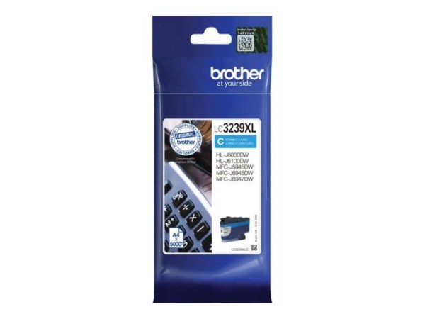 BROTHER LC-3239XLC/ Ink cartridge cyan f/HL-J6000DW, -J6100DW, MFC-J5945DW, LC3239XLC
