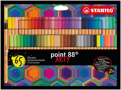 STABILO Fineliner point 88 ARTY, 65er Kartonetui