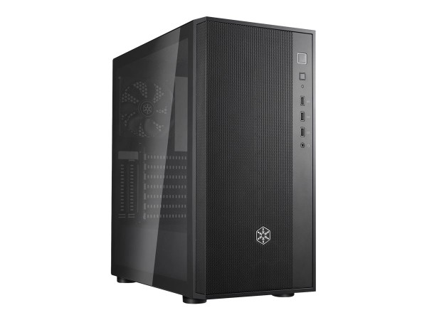 SILVERSTONE Fara R1 V2 Midi-Tower, Tempered Glas - schwarz SST-FAR1B-G-V2