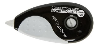 Tombow Korrekturroller "MONO grip", 5,0 mm x 10 m, schwarz