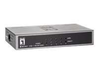 Level One Switch 4GE + 1GE SFP GEU-0521