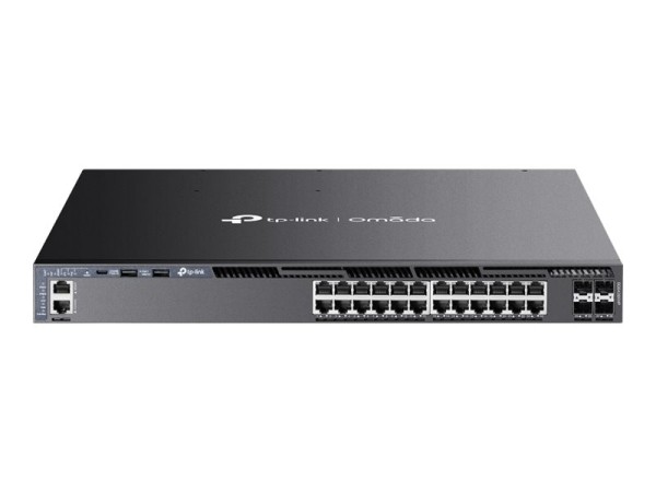 TP-LINK Omada 24-PortGigabit Stackable L3 Managed PoE+ Switch with 4 10GE S SG6428XHP