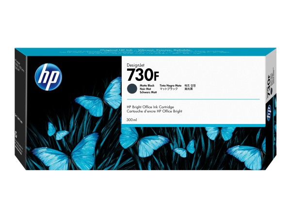 HP 730F - 300 ml - mit hoher Kapazität - mattschwarz - Original - DesignJet 1XB30A