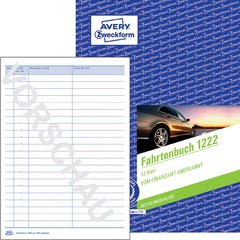 AVERY Zweckform Formularbuch "Fahrtenbuch", A5, 32 Blatt